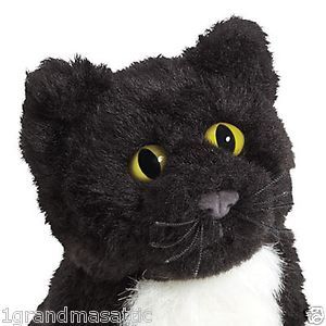 New American Girl Carolines Cat Inkpot Pet Black Kitten Plush Furry 