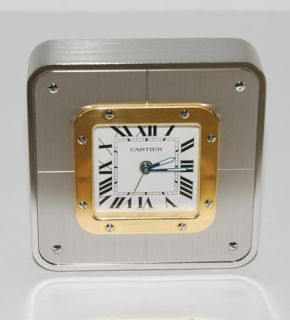 Cartier Santos Desk Clock Brand New