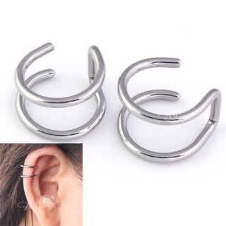   Wrap Ear Cuff Fake Earring Ring Hoop Cartilage Clip on Cool