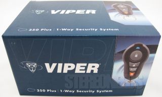 New Viper 350 Plus 1 Way Car Alarm Vehicle Security System Keyless 