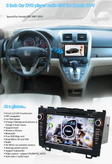 Widescreen Car CD DVD GPS Player F Cars Autoaudio Carpc Honda CR V 