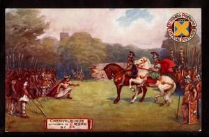 1907 Tuck Cassivelaunus Surrenders to Caesar St Albans Pageant UK 