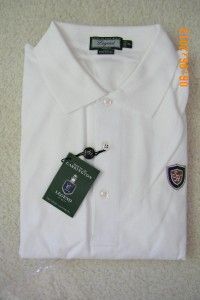 NWT Andrew Carrington Legend Mens Golf Polo Shirt Pima Cotton Long 