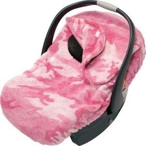 INFANT BABY CHILD CAR SEAT COVER PINK CAMO THICK BERBER FLEECE NEW W 