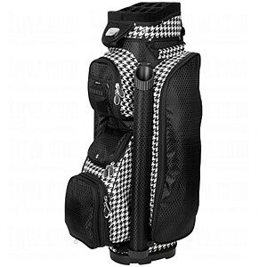 RJ Sports Ladies Boutique Cart Bag Blk Houndstooth Golf