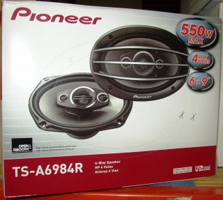 PIONEER 6X9 4 WAY CAR SPEAKERS PAIR TS A6984R NEW 550W TSA6984R