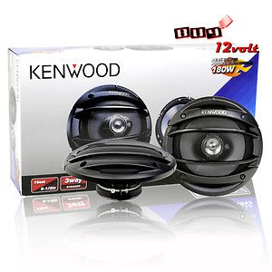 Kenwood KFC 1664S 6 1/2 3 Way Sport Series Coaxial Car Speakers