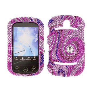   Pursuit II 2 P6010 Diamond Bling Case Cover / Pink Swirl 117 Crystal