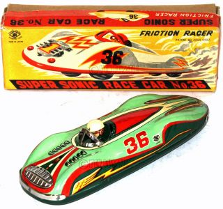   Modern Toys Friction Super Sonic Race Car No 36 Made in Japan