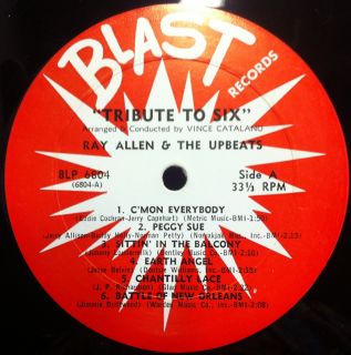 RAY ALLEN & THE UPBEATS tribute to 6 six LP VG+ BLP 6804 Vinyl 1962 