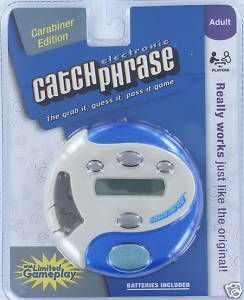 Catch Phrase Handheld Electronic Game Carabiner Edition