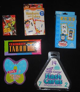 Kids Card Games Flash Cards Taboo Trivia Playing Cards Fun Homeshool 