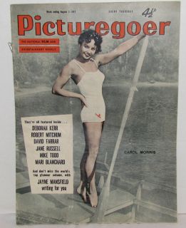 Picturegoer Magazine 8/3/57 Jayne Mansfield, Jane Russell, Mitchum 