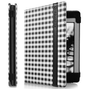 CaseCrown Oxford Case for  Kindle Touch Reader White Black
