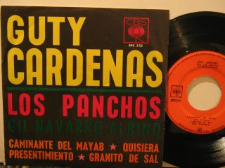 LOS PANCHOS mexico 45 GUTY CARDENAS 7 Latin PICTURE SLEEVE CBS