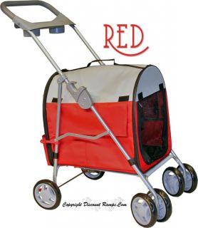New Red Folding Cat Stroller Carrier Dog Strollers Cats Pet Str 9 Red 