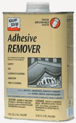 Klean Strip Adhesive Remover Takes Off Mastic on Tile Carpet or 