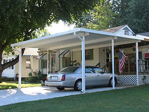   20 Wall Attached Aluminum Carport Kit 025 Patio Cover Kit