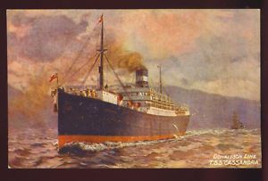 SHIP TSS Cassandra Donaldson Line Artist Image C 1910S