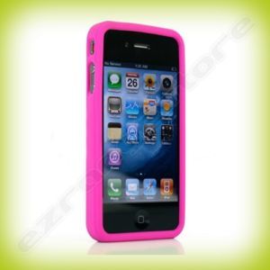 Apple iPhone 4 Skin Silicone Carrying Cover Case Pink