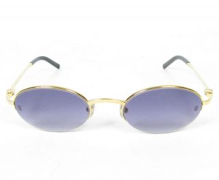 New Authentic Cartier Sunglasses Sapphire Lens Goldtone Frames + Case 