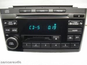 01 02 03 Nissan Maxima Radio Stereo Tape CD Player PN 2431D CN120 2002 