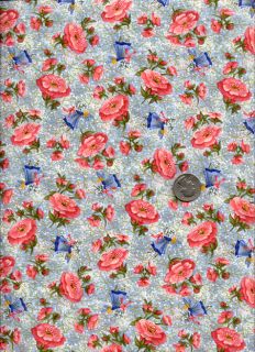 RARE Benartex Carol Endres Fabric Fairy Flowers Last