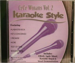 Cece Winans Volume 2 New Christian Gospel Karaoke Style CD G 6 Songs 