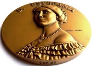 Queen Stephanie of Hohenzollern Sigmaringen Bronze Medal 191G 6 