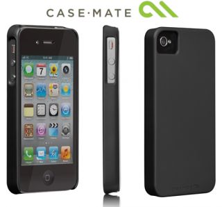 Case Mate Barely There Case Apple iPhone 4 4S Black Very Slim Impact 