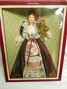 1999 Victorian Barbie with Cedric Bear NRFB