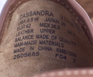 Thom McAn Cassandra Brown Tassel Leather Loafers Poron 4000 Womens Sz 