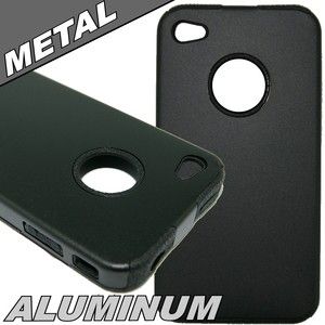   Black Metal case for iPhone 4 4S cell phone cover case protector