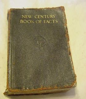 1930 NEW CENTURY BOOK OF FACTS Reference Handbook