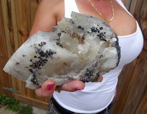   Fluorite Chalco Galena Sphalerite on Quartz from Cave in Rock Illinois