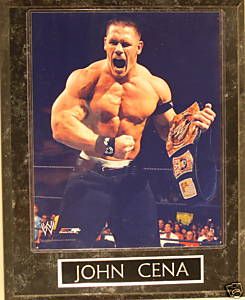 John Cena WWE WWF Wrestling Collectible Photo Plaque