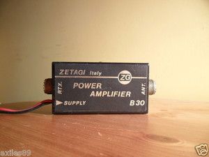   Am FM SSB Zetag B30 Mobile CB Radio Linear Amplifier Amp Burner