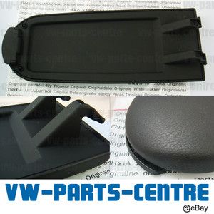 Black Armrest Cover Center Console Latch for VW Jetta Golf Bora Skoda 