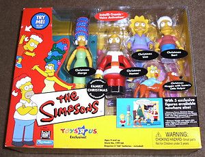 The Simpsons Toys R US Exclusive Family Christmas Environment with 