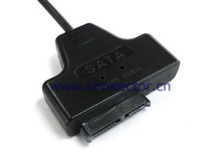 USB 2 0 to Slimline SATA 7 6 13P CD ROM Adapter Cable