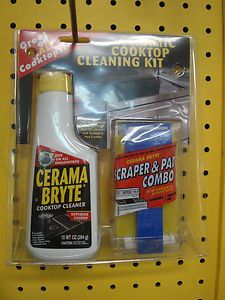Glass Ceramic Cooktop cleaning kit CERAMA BRYTE cream, scraper and 