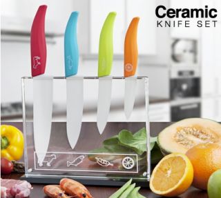 5pcs colour coded ceramic knife set
