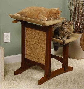 Mr Herzhers Craftsman Deluxe Double Seat Cat Perch
