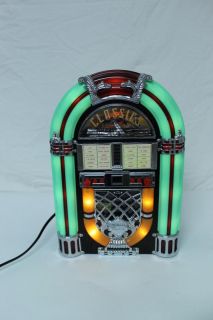 Classics Mini Jukebox CD Player Am FM Radio