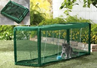 Indoor or Outdoor Cat Screened Play Safety Tunnel New