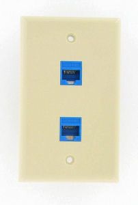   CAT6 Ethernet Jacks w/ Keystone Wall Plate. You will receive the parts