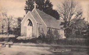 E0424 GA Cedartown St Bernadette Church Postcard