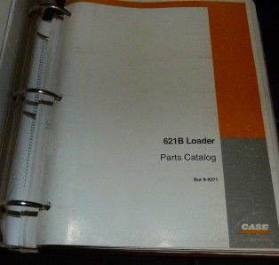 case 621b loader tractor parts catalog loose leaf in binder