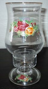 Royal Albert Old Country Roses Hurricane Lamp Imperfect