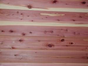 Sample of Eastern Red Cedar T G Wood Flooring Solid